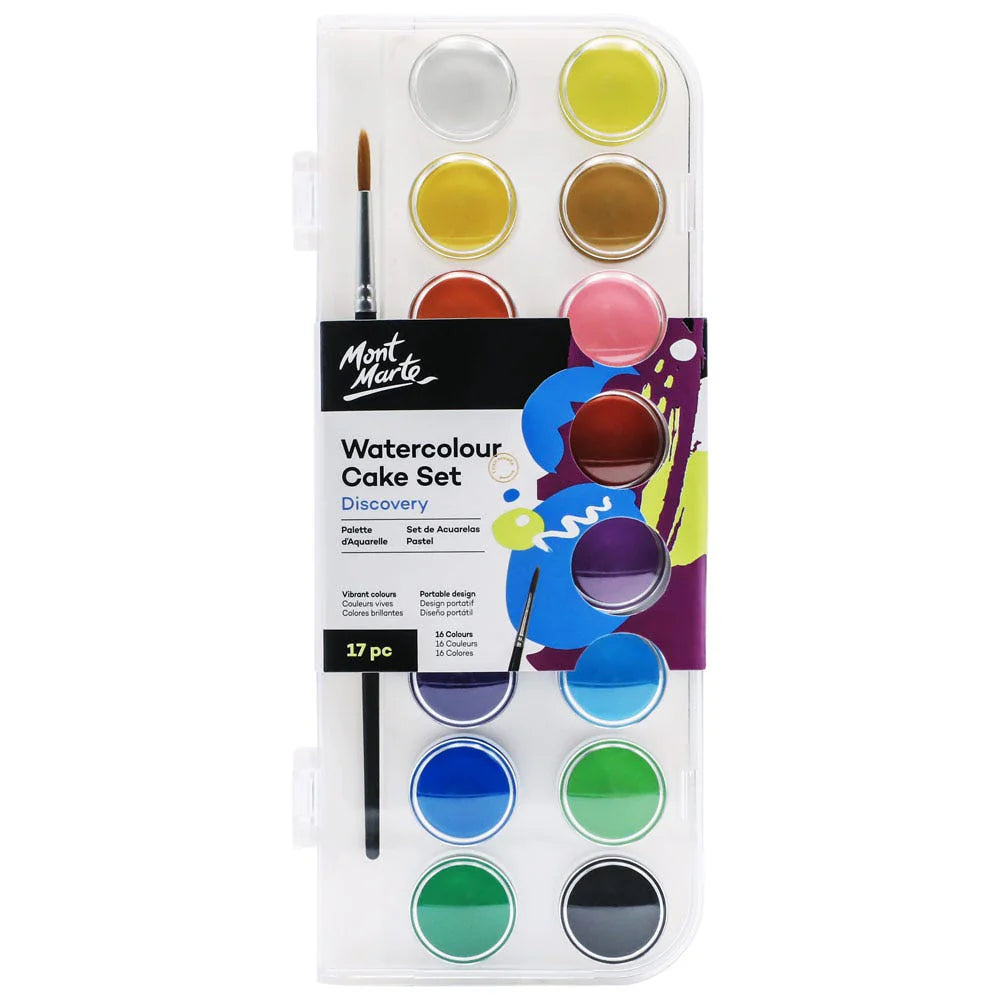 Mont Marte Signature Paint Set - Watercolour Cake 17pc
