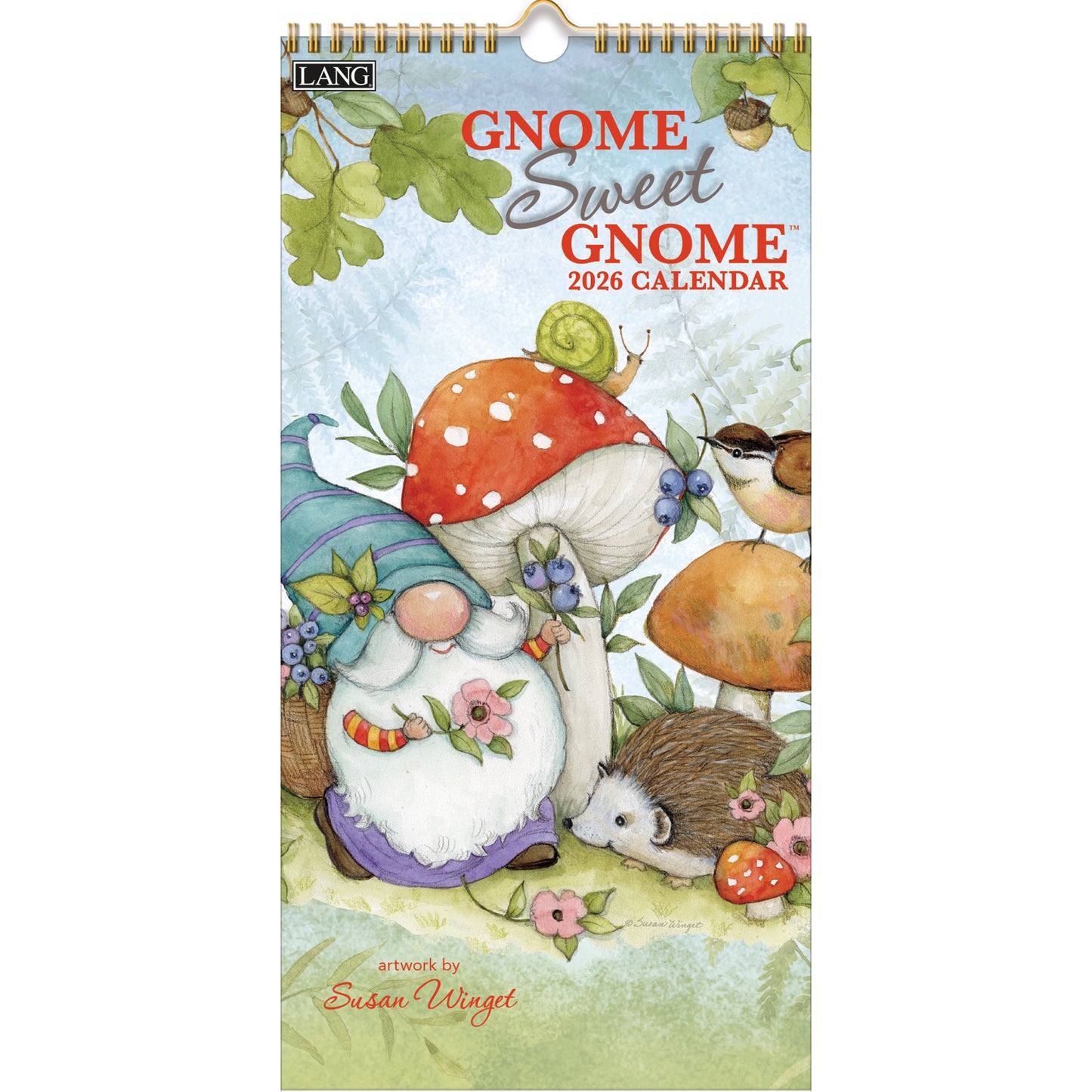 Gnome Sweet Gnome - LANG 2026 Vertical Wall Calendar