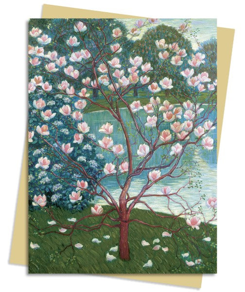 Flame Tree Studio Wilhelm List: Magnolia Tree Blank Greeting Card